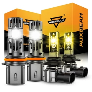 AUXBEAM Canbus LED Headlights White+ Fog Light Yellow For Ford Ranger 1998-2000 - Picture 1 of 12