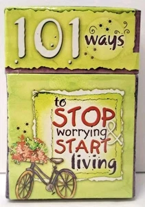 101 maneras de dejar de preocuparse y comenzar a vivir caja de bendiciones tarjetas 51 cartas NUEVO 200 - Imagen 1 de 4