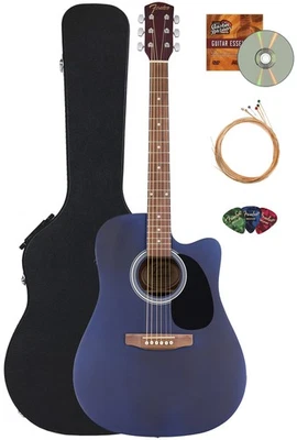 Guitarra Eléctrica Acústica Fender FA Series Dreadnought - Azul Zafiro con Estuche Rígido Foto 1 de 4