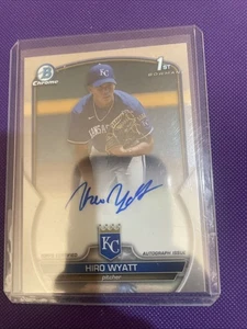 2023 Bowman Draft - Chrome Prospect Autographs Hiro Wyatt #Cda-Hw (AU, RC) - Bild 1 von 4