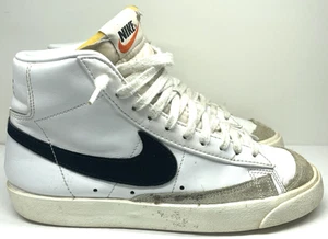 Nike Blazer 77 Vintage Mid Sneakers White Black Womens 7.5 Athleisure CZ1055-100 - Picture 1 of 9