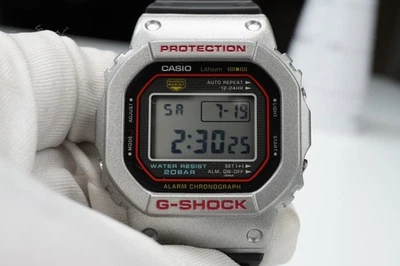 Casio G-SHOCK DW-5000R-1AJF, Rare Silver and Red Casio Bezel, JDM Import, MINT! - Image 1 of 4