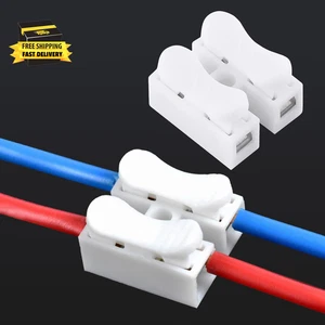 Connettore Cavo Filo Rapido Push, 100Pz 10A 220V 2 Pin Push-In Molla Caricato Ele - Foto 1 di 9