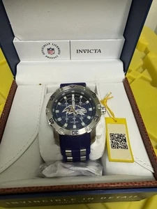 Invicta NFL Baltimore Ravens 50mm Japan Automatic 100M Water Resistant Watch - Picture 1 of 8