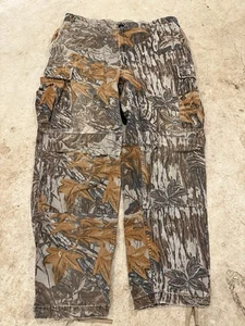 VTG Camo Cargo Pants Mens 36x29 Regular Camouflage Real Tree Cargo - Picture 1 of 11