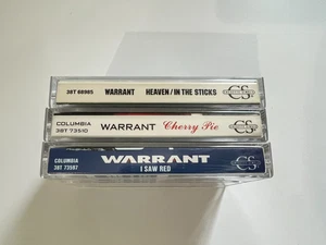 WARRANT Cassette Singles Tapes Heaven I Saw Red Cherry Pie B-sides - Picture 1 of 7