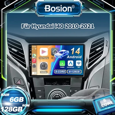 Für Hyundai i40 2010-2021 Android 14 CarPlay Autoradio Navi GPS CANBUS 6GB+128GB - Bild 1 von 4