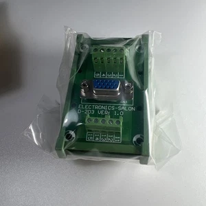 Electronics-Salon D-Sub DB15HD DIN Rail Mount Interface Module, Femelle - Photo 1/5