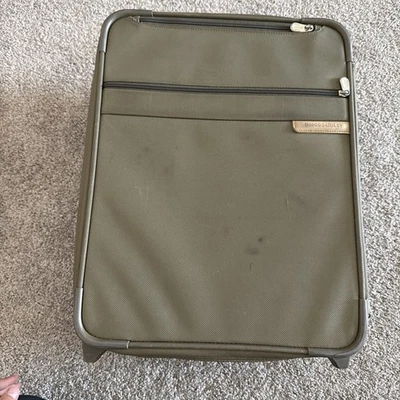Briggs & Riley Carry On Luggage Olive Green Model #U420S-7 Expandable 2 Wheel - Image 1 of 4