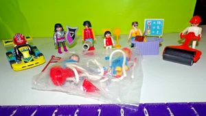 Playmobil GEOBRA FIGURES Go-Kart Racer &PUSH ROLLER KNIGHTS &Firemen More 1974 - Picture 1 of 7