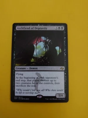 Archfiend of Depravity. NM Fate reforged rare demon MTG Card. - Image 1 of 4