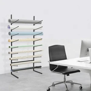 Portaoggetti 9 Livelli Acciaio Blueprint Nero Montaggio a Parete Stampa Arte Blueprint - Foto 1 di 15