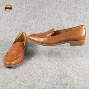Aerosoles East Side Loafer Casual Shoes Brown Leather Slip-On Women's Size 8M - Picture 1 of 11