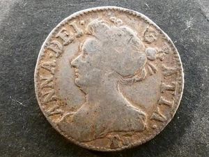 w1981. Queen Anne, silver Sixpence, 1708 E*, Edinburgh mint, normal bust. - Picture 1 of 2
