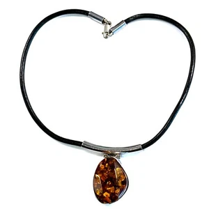 Bella Collana Designer Argento Sterling 925 Verde Baltico Grande 18 pollici - Foto 1 di 4