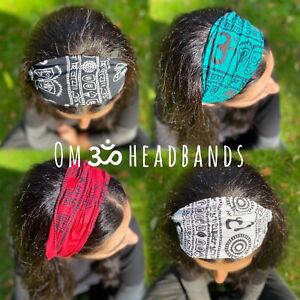 Handgefertigte OM Stirnbänder | Hippie Boho | Yoga Meditation Haarwraps | Made in Nepal