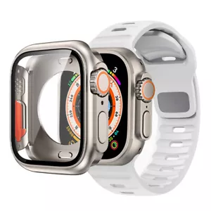 Funda de PC Ultra 49 mm Upgrade para Apple Watch 8 7 SE 6 5 4 44/45 mm correa de silicona - Imagen 1 de 23