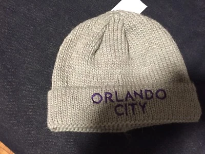 ORLANDO CITY Adidas MLS Cuff Knit Hat  Beanie GRAY  Boys/GIRLS Kids 8/20 NWT  - Image 1 of 2