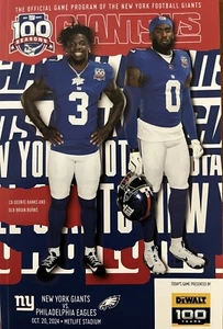2024 NUEVA YORK N.Y. FOOTBALL GIANTS GAMEDAY NFL SUPER BOWL VS. EAGLES 94 PGS. - Imagen 1 de 1