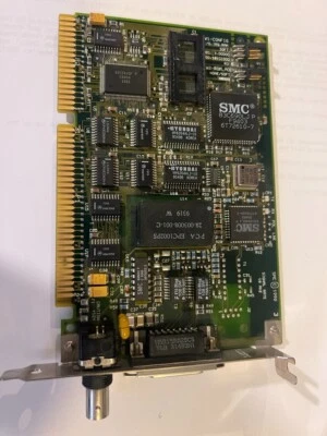 SMC BNC / AUI 10Base2 Ethernet Network Adapter Model #8013EPC #F100 - Image 1 of 3