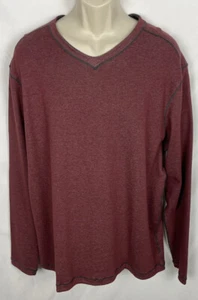 Nicoby Mens XL Reversible V-neck Sweater Long Sleeve Shirt Gray/Red NWT NEW $99 - Picture 1 of 12
