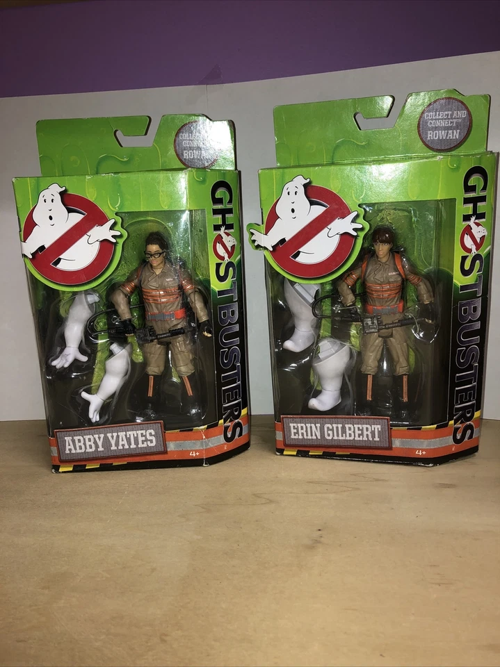 Lote de 2 bonecos de ação Ghostbusters Erin Gilbert Abby Yates novos na embalagem  - Imagem 1 de 4