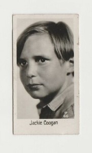 Jackie Coogan 1930s LA PIE QUI CHANTE Small Real Photo Trading Card #66 E4
