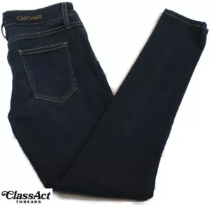 Jeans Carmar para mujer azul mezcla de algodón elástico de tiro bajo modernos talla 27 - Imagen 1 de 7