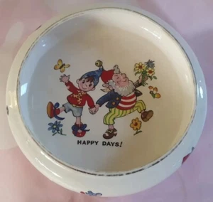 Rare Antique Noddy And Big Ears Biltons Baby Bowl Made In England Good condition - Picture 1 of 8