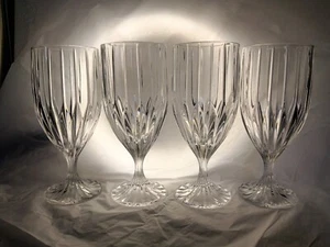 ¡Juego de 4 copas de vino Mikasa Park Lane Crystal Hock! ¡Excelente estado! Nuevo sin etiquetas - Imagen 1 de 5
