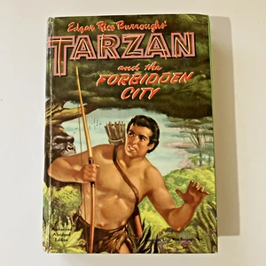 Tarzan the Forbidden City Edgar Rice Burroughs. 1952 Abridged Hardcover Book - Picture 1 of 12