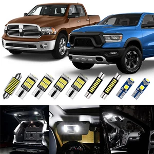 Interior LED Lights Bulbs Kit Package Set for 2009-2023 Dodge Ram 1500 2500 3500 - Picture 1 of 13