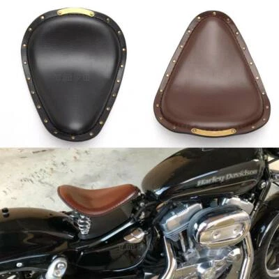 US Bobber Soft Leather Solo Driver Seats Spring Bracket Kit For Harley Davidson - Image 1 of 4