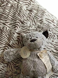 DEMDACO Giving Bear With Corduroy Ear Children's Plush Stuffed Animal Toy - Picture 1 of 4