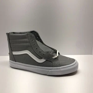 Vans Men's SK8-HI Cup Skateboarding Sneakers Grey Croc Print Leather Size 9M - Picture 1 of 12