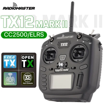 RADIOMASTER TX12 MK II RC Sender CC2500 ELRS EdgeTX OpenTX 2,4G 16CH Hall Gimbal - Bild 1 von 4