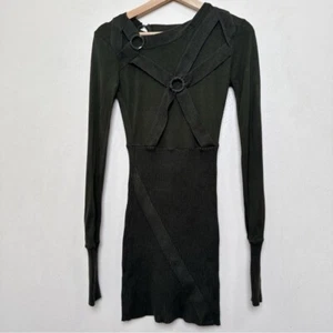 LAMB by Gwen Stefani Damen Small Military Gorp Core Mini geripptes Kleid - Bild 1 von 12