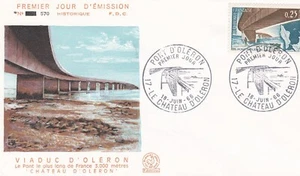 France 1966 FDC Bridge D Olive Eron yt - Picture 1 of 1