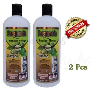2Pcs Bergamot Shampoo with Keratin and Moringa 32 oz ea - Picture 1 of 3