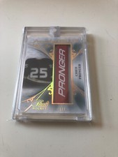 2017/18 LEAF PEARL CHRIS PRONGER GAME USED PERSONALIZE NAMEPLATE #1/1 RARE