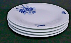 RICHARD GINORI LOT of 4 BLUE FLORAL FLOWER PATTERN DINNER PLATES 10 1/4"  - Picture 1 of 7