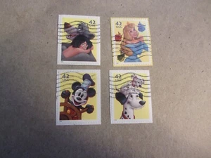 USA Used, 2008 Issue, 42 Cent Disney Imagination (Set of 4) Scott #4342-45 - Picture 1 of 1