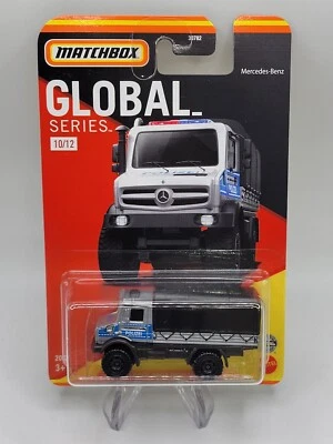 2022 Matchbox GLOBAL Series MERCEDES-BENZ UNIMOG U 5023  10/12 Polize! - Image 1 of 4