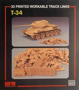 RFM2023 RYE Field MODELO T-34 pistas trabajables (impreso en 3D) Bausatz 1:35 - Imagen 1 de 2