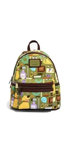 Loungefly Disney Pixar Up Mini Backpack Dug Knick Knacks Pattern Bag NWT - Picture 1 of 6