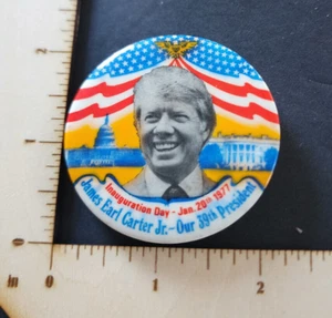 Jimmy Carter 20. Januar 1977 Einweihung Pin Präsident Pinback - Bild 1 von 3