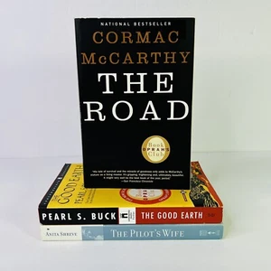 Lot of 3 Oprah's Book Club Paperback Books Pilot's Wife The Road The Good Earth - Picture 1 of 11
