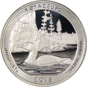 2018 S Voyageurs National Park Quarter Silver Proof 25c Coin - Picture 1 of 4