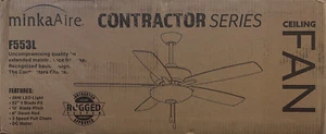 Minka Aire F553L-WHF Minute 52”Integrated LED Indoor Flat White Ceiling Fan New - Picture 1 of 8