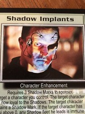 SHADOW IMPLANTS THE GREAT WAR BABYLON 5 CCG RARE CARD NEAR MINT NEVER PLAYED
